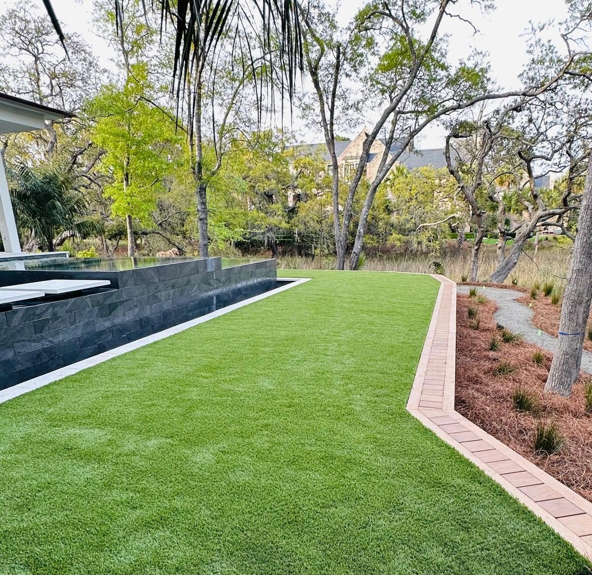 Artificial turf installation